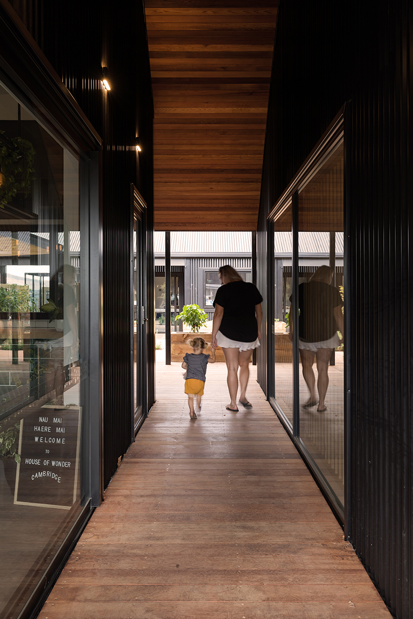 casa designs a series of barn like forms for an early childcare centre in the countryside setting of cambridge new zealand 5