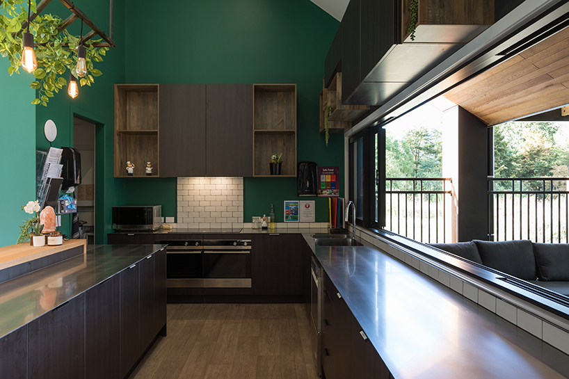 casa designs a series of barn like forms for an early childcare centre in the countryside setting of cambridge new zealand 6