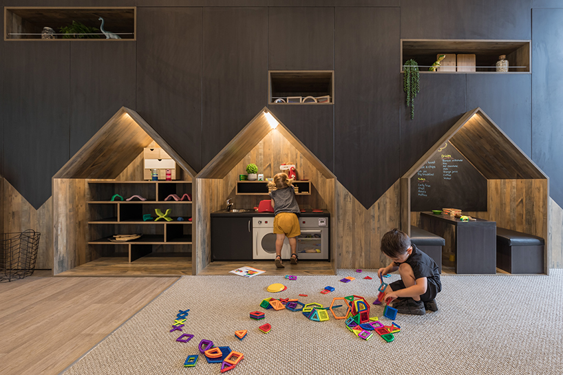 casa designs a series of barn like forms for an early childcare centre in the countryside setting of cambridge new zealand 8