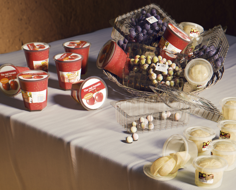 'not longer life' uses plastic to reinterpret classic still life paintings designboom