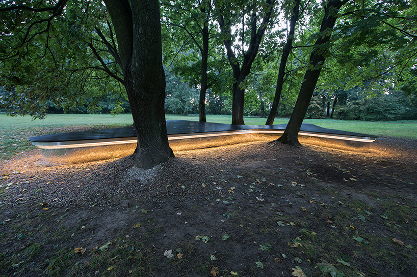 levitating theater in polish park combines visual and sensory arts designboom