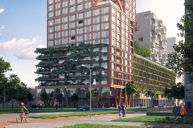 LEVS architecten and flux create nature-inclusive residential tower in the hague