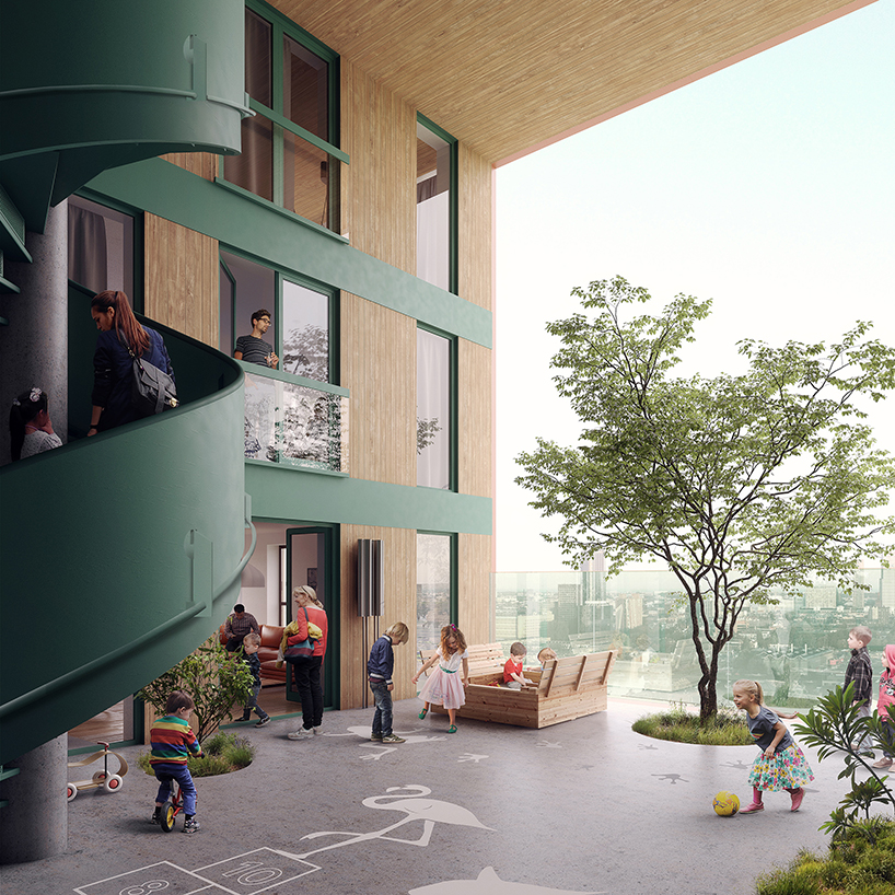 LEVS architecten and flux create nature-inclusive residential tower in the hague