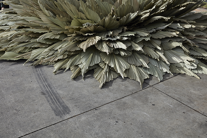 loose leaf studio takes over a disused petrol station with botanical installation designboom