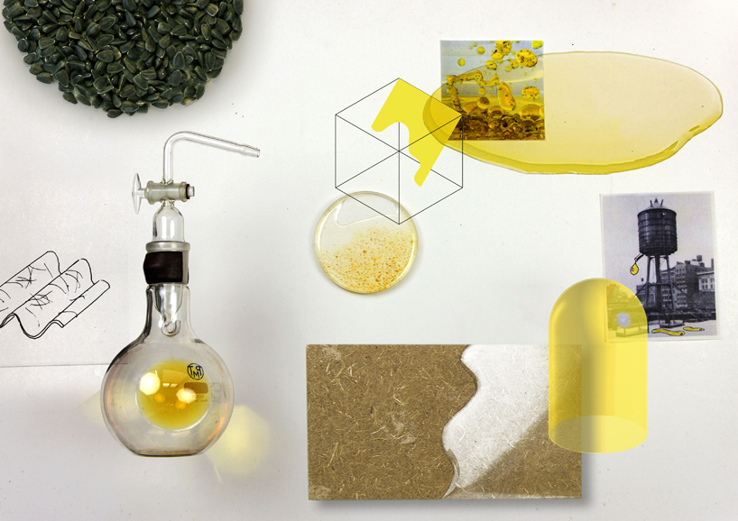 studio thomas vailly and atelier luma transform sunflowers into biodegradable materials designboom