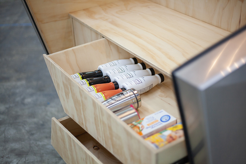 the polydrop trailer is a lightweight portable living space for comfortable travelling designboom