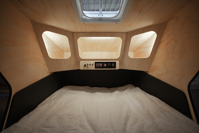 the polydrop trailer is a lightweight portable living space for comfortable travelling designboom