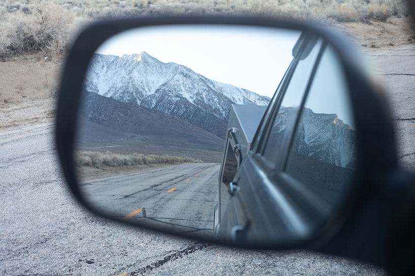 the polydrop trailer is a lightweight portable living space for comfortable travelling designboom