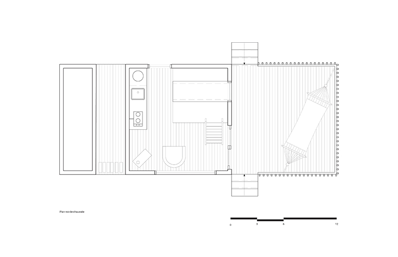 l'abri's 'la pointe' is a ready-to-camp micro-shelter designed for a regional park in québec designboom