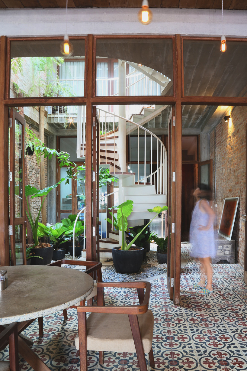 BLOOM renovates a historical shophouse around an internal courtyard in cambodia designboom