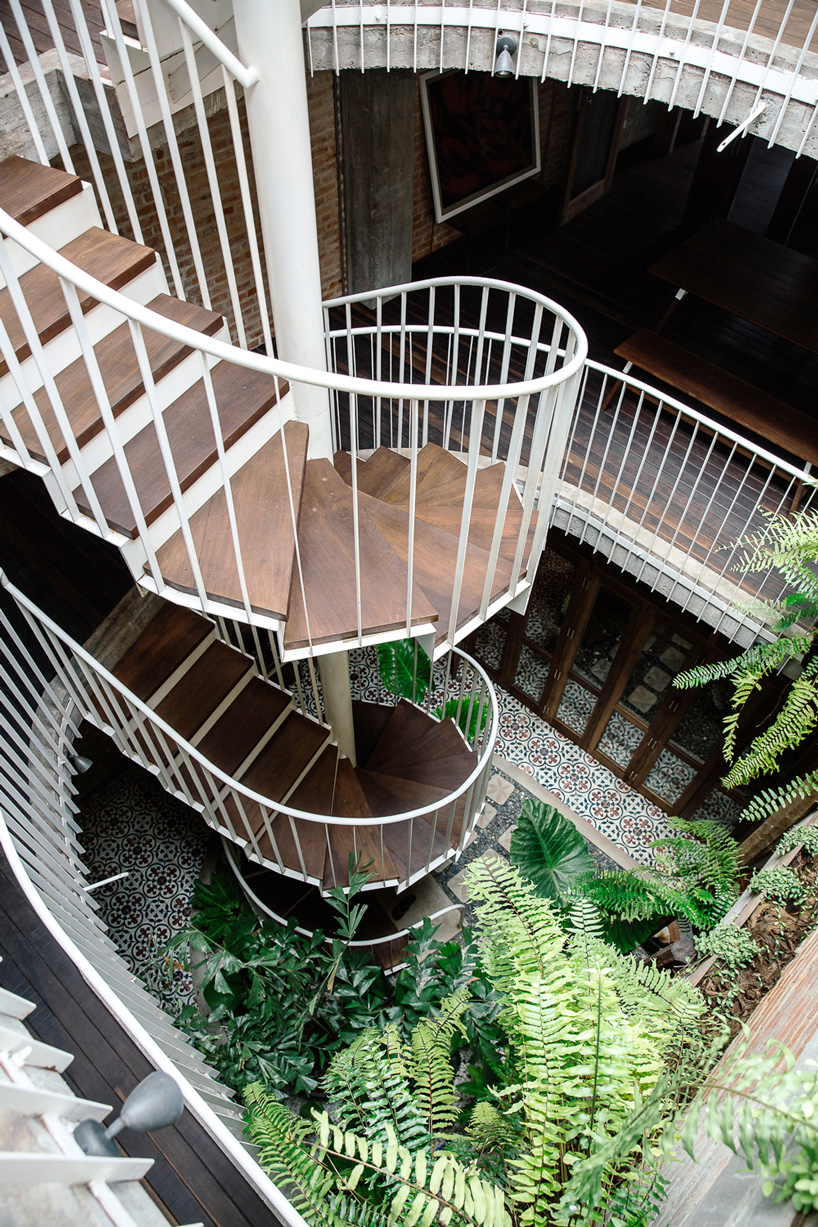BLOOM renovates a historical shophouse around an internal courtyard in cambodia designboom