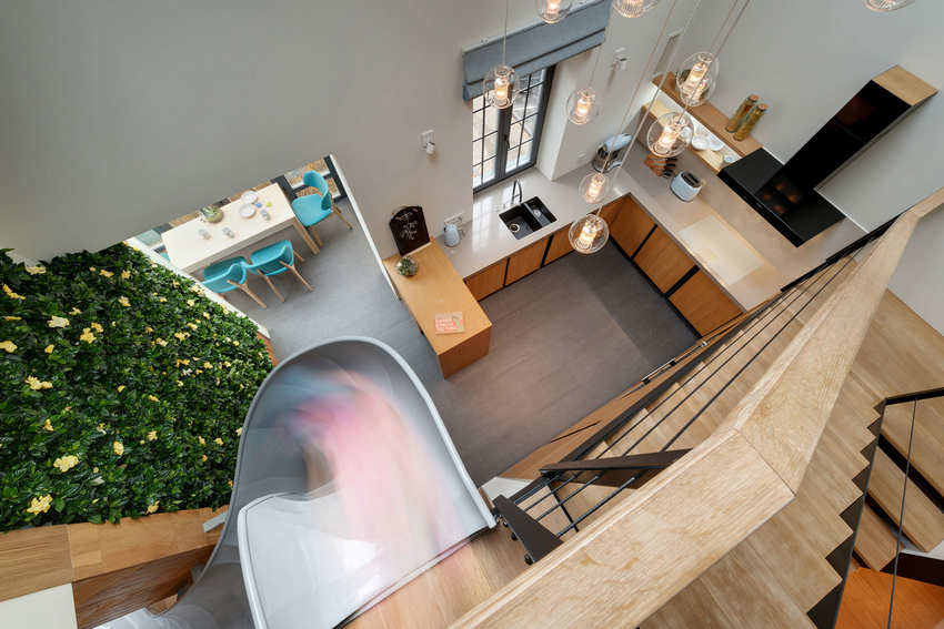 Ki design inserts a slide into the renovation of GG apartment in kiev designboom Ki design inserts a slide into the renovation of GG apartment in kiev designboom