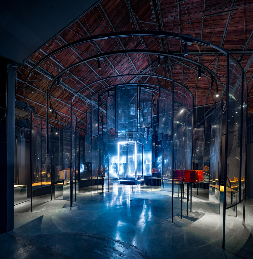 dongqi forms concentric circles to showcase buddhist shrines in shanghai designboom