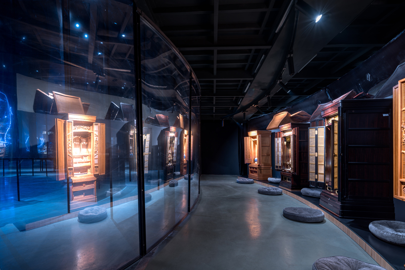 dongqi forms concentric circles to showcase buddhist shrines in shanghai designboom