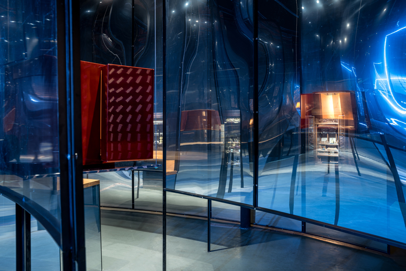 dongqi forms concentric circles to showcase buddhist shrines in shanghai designboom