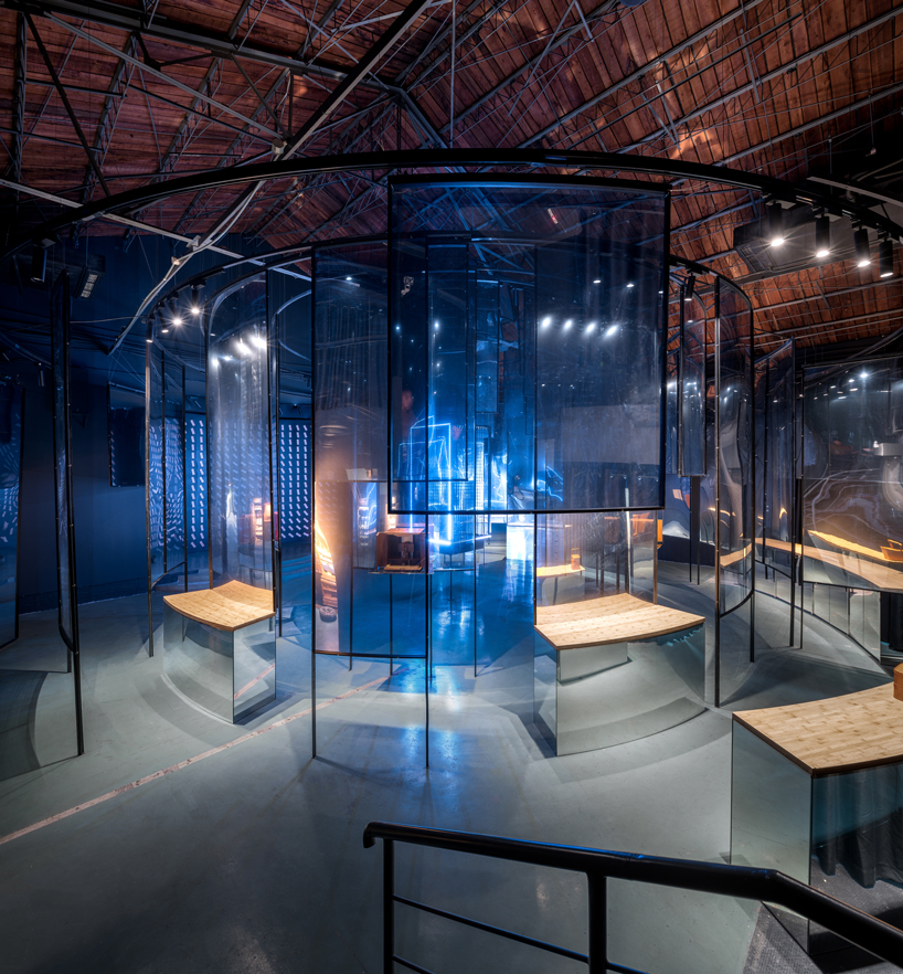 dongqi forms concentric circles to showcase buddhist shrines in shanghai designboom