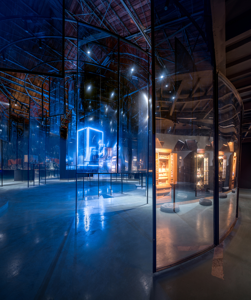 dongqi forms concentric circles to showcase buddhist shrines in shanghai designboom