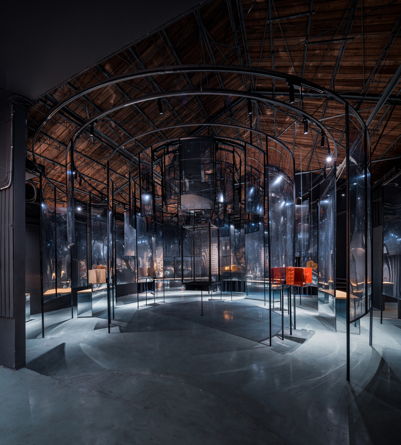 dongqi forms concentric circles to showcase buddhist shrines in shanghai designboom