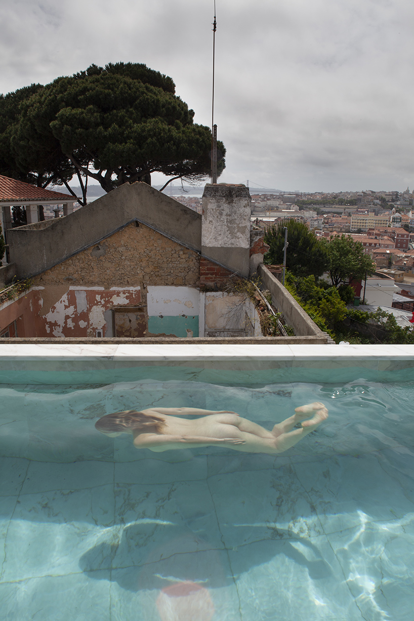 leopold banchini exposes the concrete structure of casa do monte in lisbon designboom