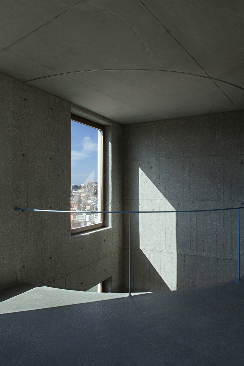leopold banchini exposes the concrete structure of casa do monte in lisbon designboom