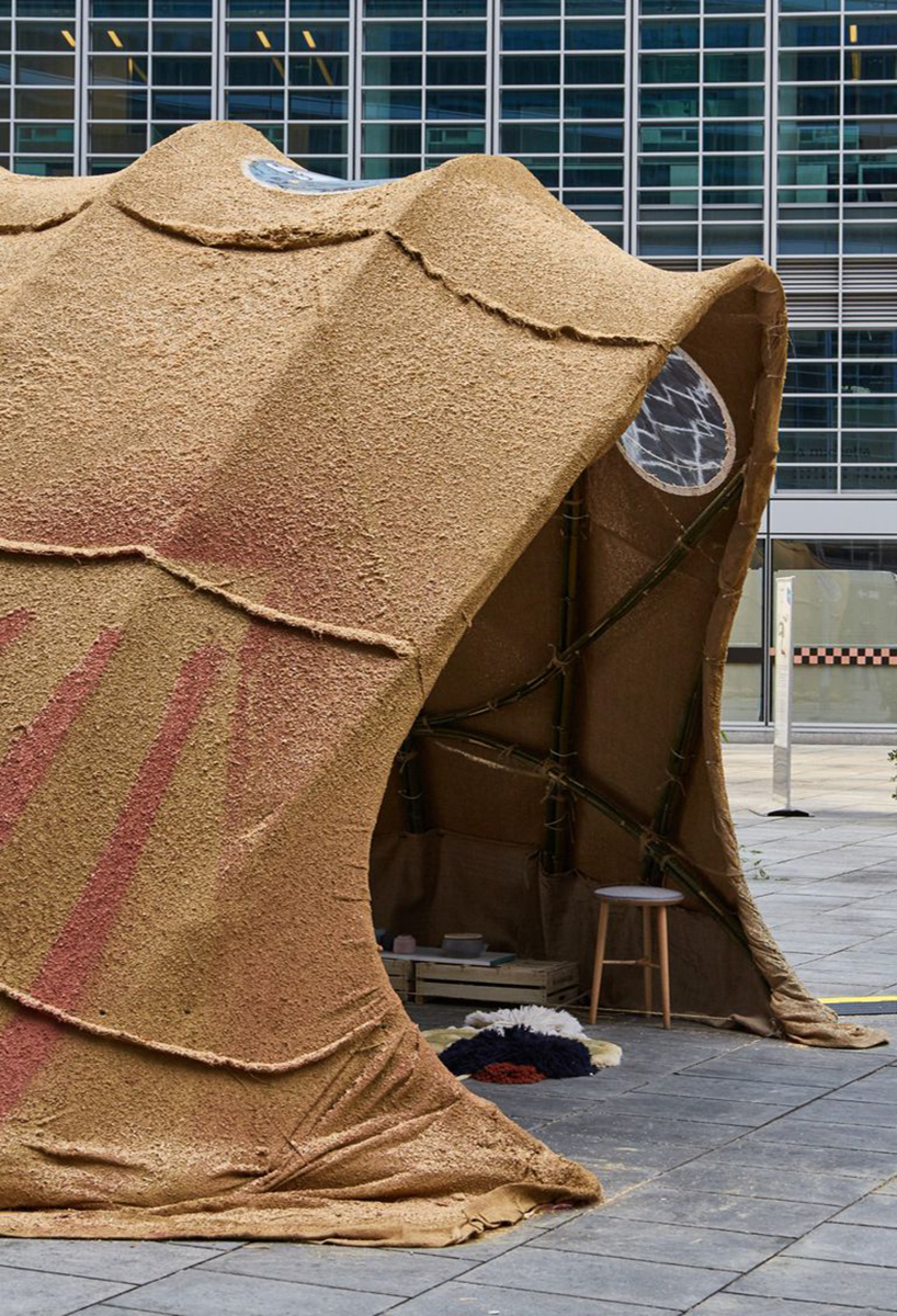 MuDD architects uses drone spraying to build 'terramia' housing prototypes designboom