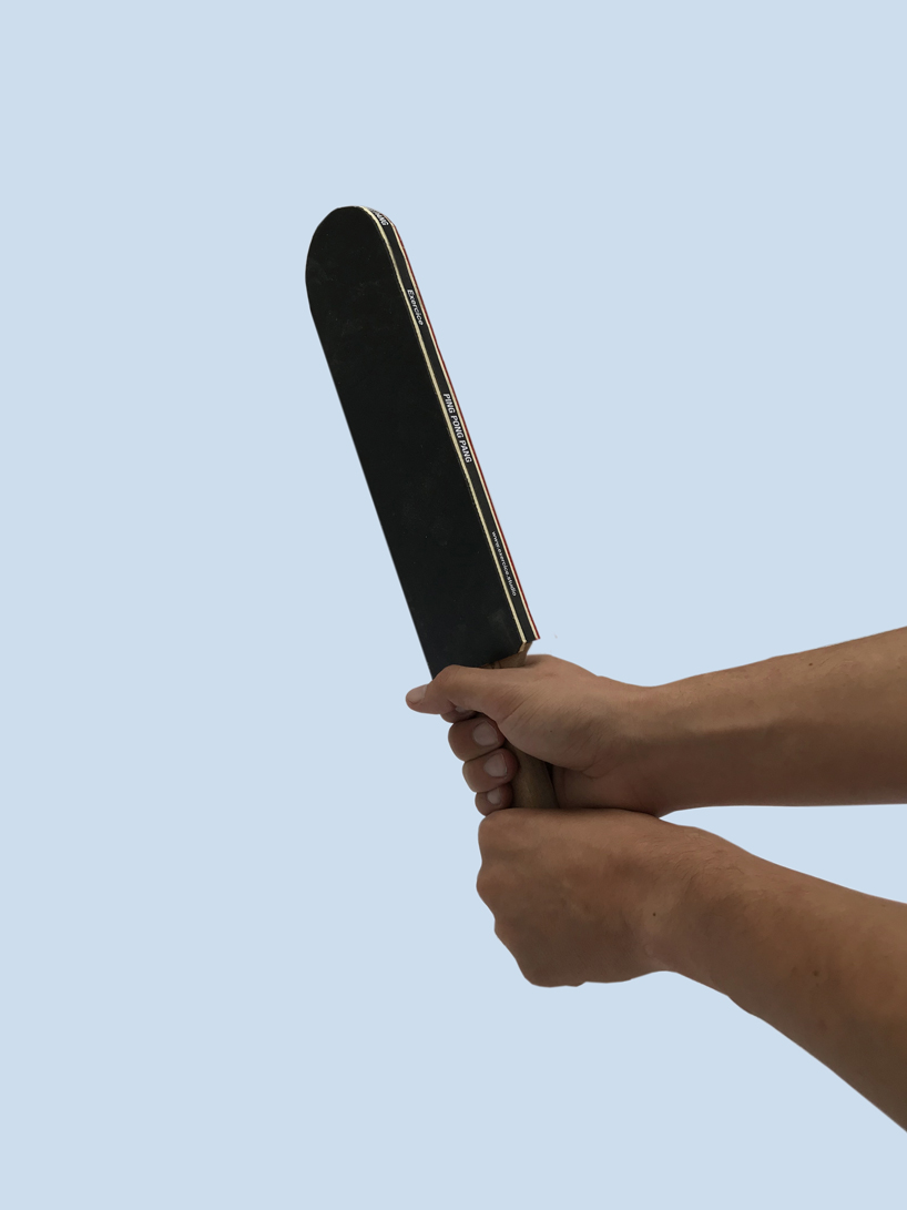 exercice rethinks the ping pong paddle to establish new rules of the game designboom