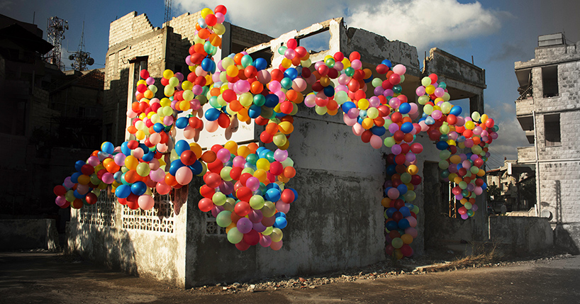 'stereotype inversion' uses colorful balloons to dispel misconceptions about syria designboom 'stereotype inversion' uses colorful balloons to dispel misconceptions about syria designboom
