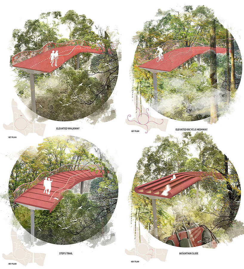 cx landscape designed the phoenix nest for a hillside wetland park 9