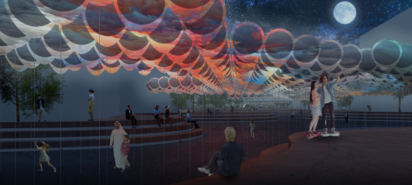 solarCLOUD by superspace imagines 1500 balloons to harvest energy from the sun in abu dhabi designboom