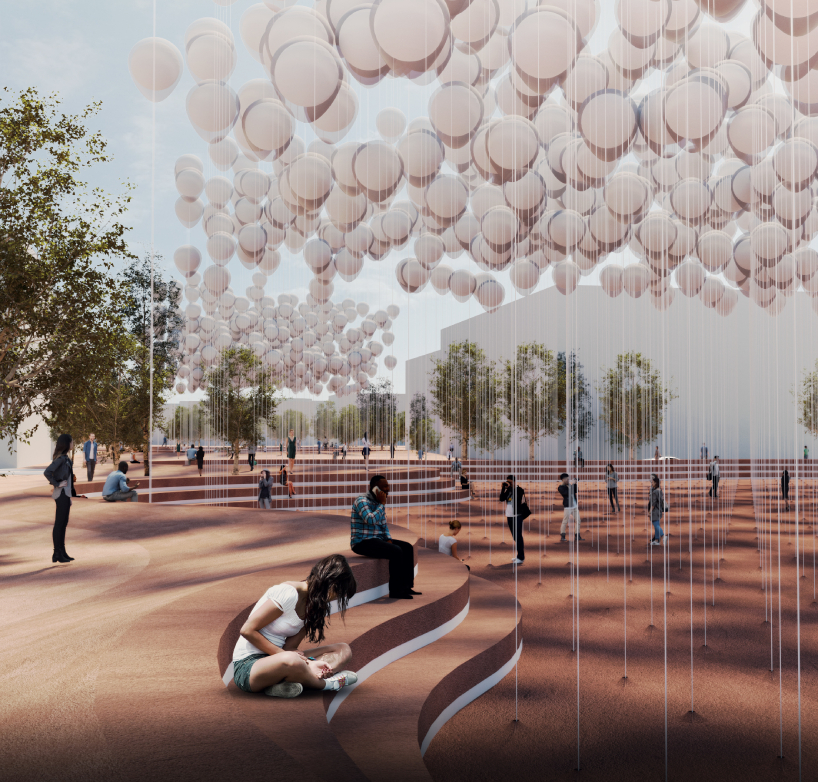 solarCLOUD by superspace imagines 1500 balloons to harvest energy from the sun in abu dhabi designboom