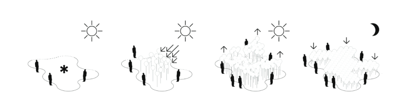 solarCLOUD by superspace imagines 1500 balloons to harvest energy from the sun in abu dhabi designboom