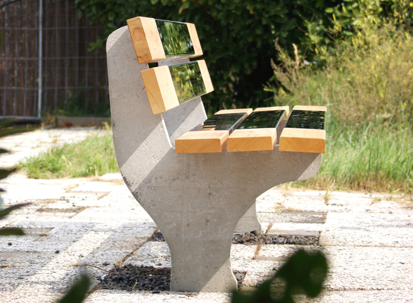 studio 212 fahrenheit creates a mirrored bench for our 1.5 meter society designboom