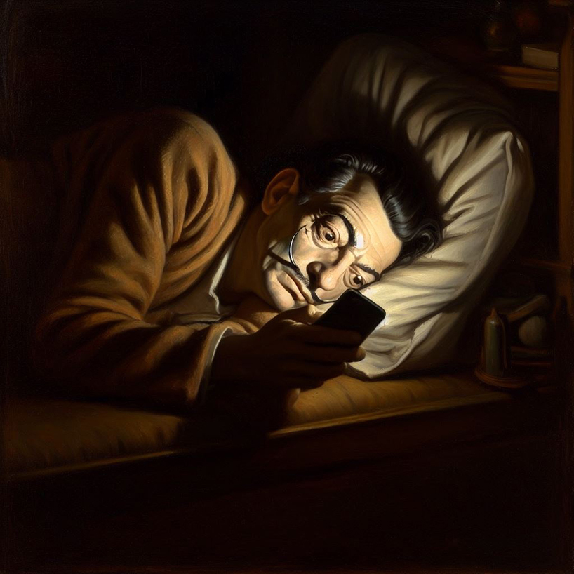 alex wadelton's AI-generated portraits question the influence of historic figures in an era of smartphones