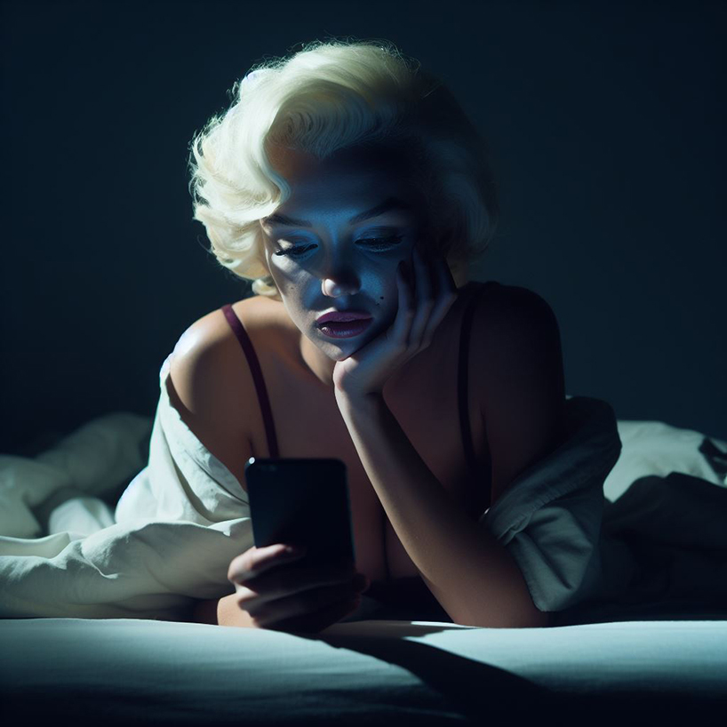 alex wadelton's AI-generated portraits question the influence of historic figures in an era of smartphones