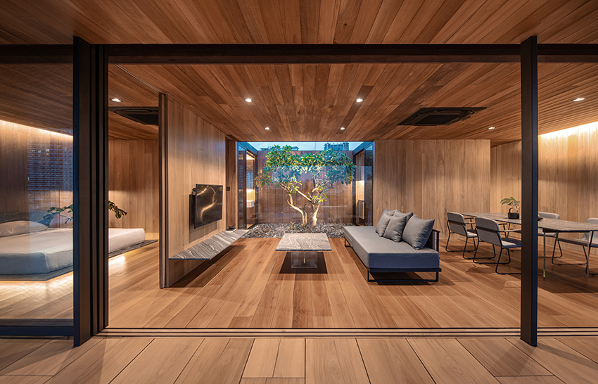 WARchitect builds the skyscape apartment on a rooftop in bangkok designboom