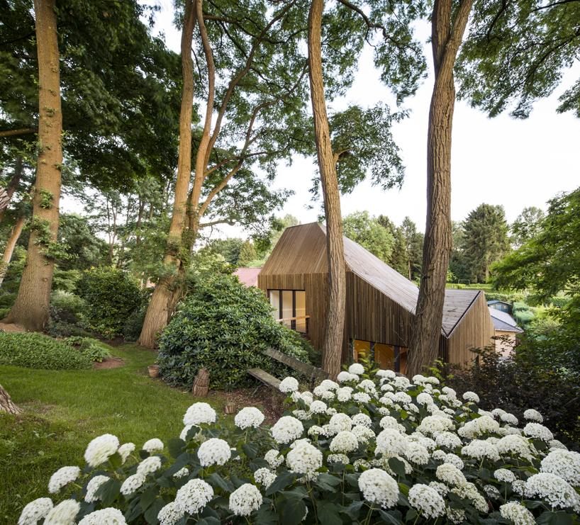 louis paillard adds wood-clad extension to 19th-century house in waterloo, belgium - 2