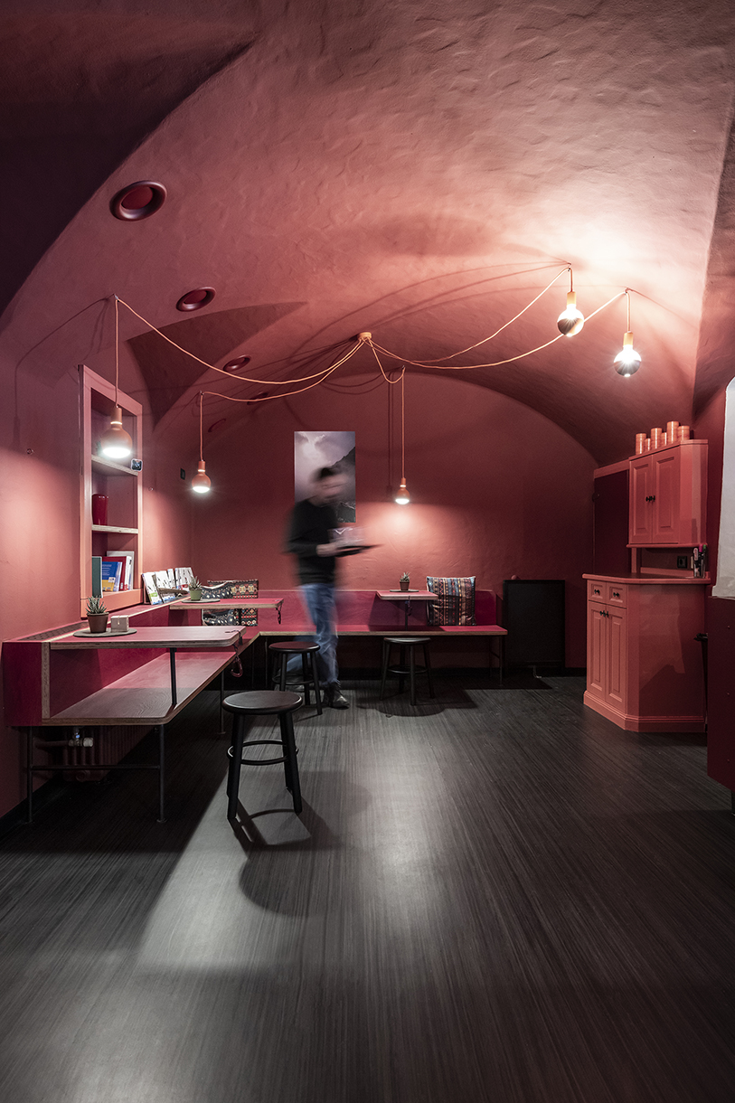 plasma studio's revamped restaurant encapsulates traditional alpine living in italian dolomites