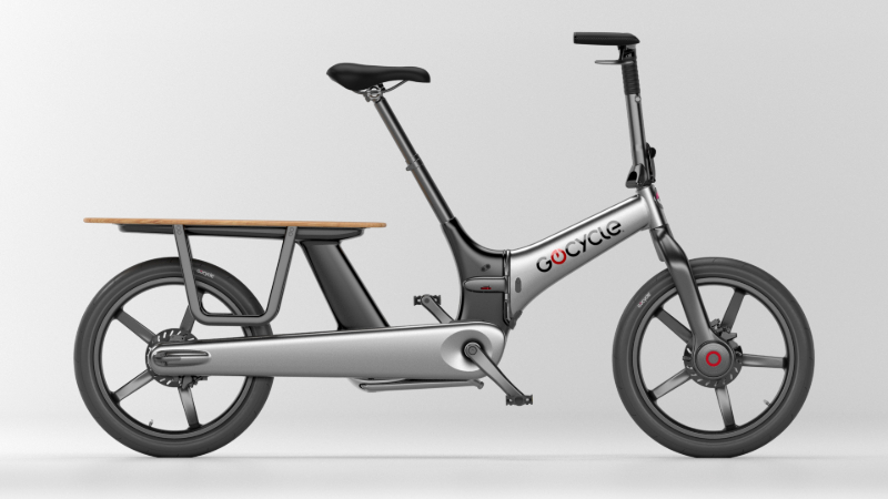 gocycle's cxi family cargo electric bike is sleek, lightweight, and foldable
