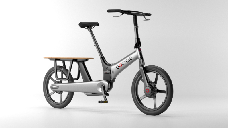 gocycle's cxi family cargo electric bike is sleek, lightweight, and foldable