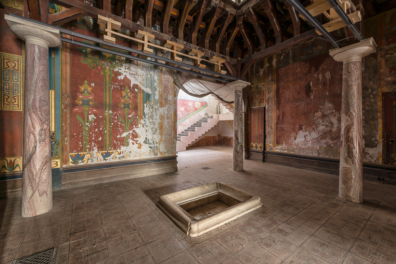 romain veillon captures the faded interiors of château laurens in france designboom