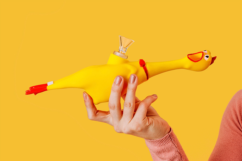 puff the rubber chicken bong that squeaks when you smoke it designboom