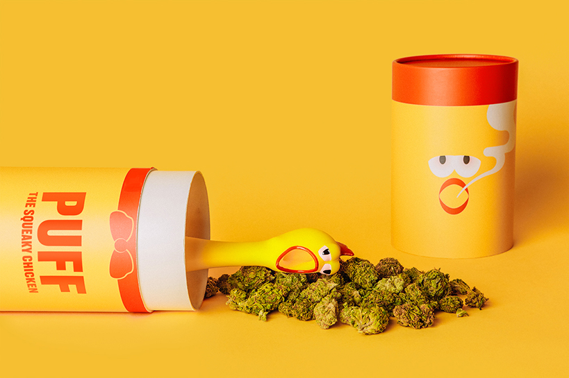 puff the rubber chicken bong that squeaks when you smoke it designboom