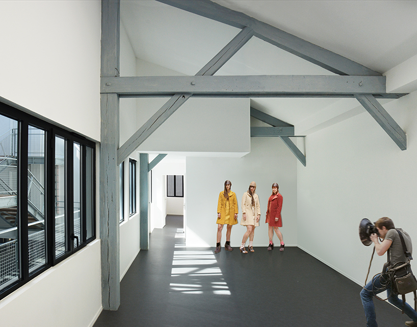 golden standing seam panels clad metek architecture's social housing project in paris designboom