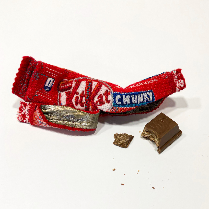 alicja kozlowska makes embroidered felt sculptures to rethink everyday objects designboom