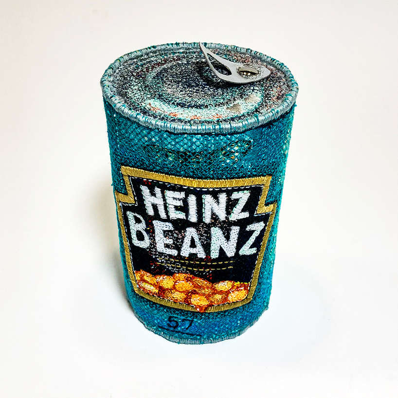 alicja kozlowska creates realistic embroidered felt sculptures of everyday objects