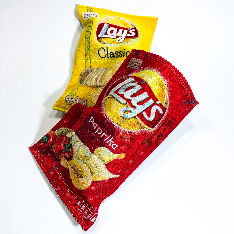 alicja kozlowska creates realistic embroidered felt sculptures of everyday objects