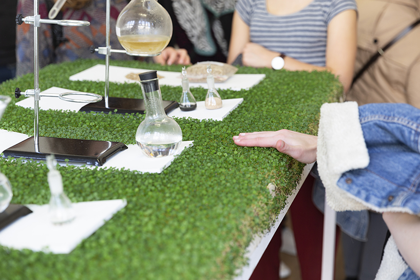 affair with earth showcases hemp fur, soil furniture and paper made from fallen leaves - 11