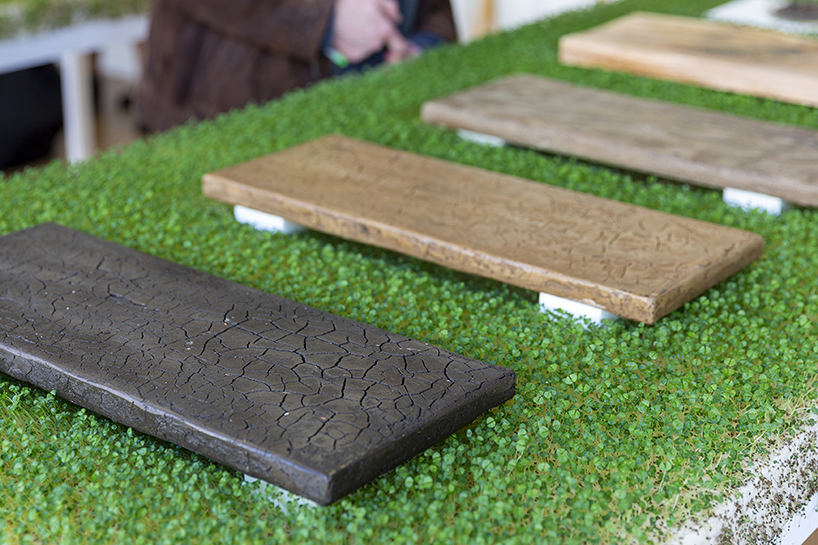 affair with earth showcases hemp fur, soil furniture and paper made from fallen leaves - 1