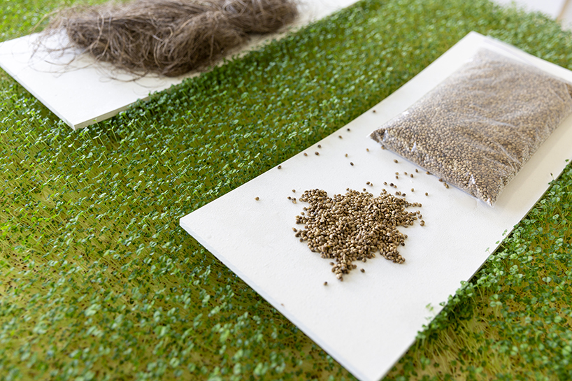 affair with earth showcases hemp fur, soil furniture and paper made from fallen leaves - 7