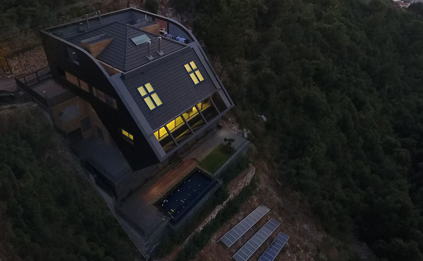 DAZARCHITECTS designs a family house to step into a cliffside in lebanon designboom